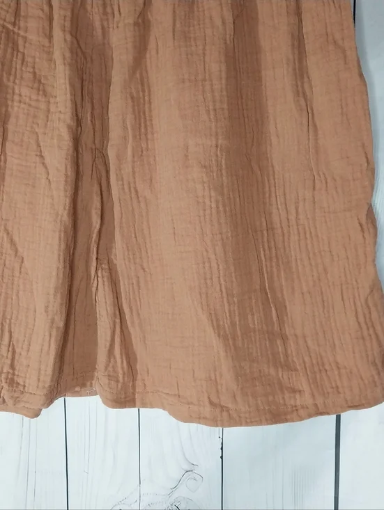 UpWest Coastal 100% Organic Cotton Gauze High-Waisted Mini Skirt - Picture 7 of 7